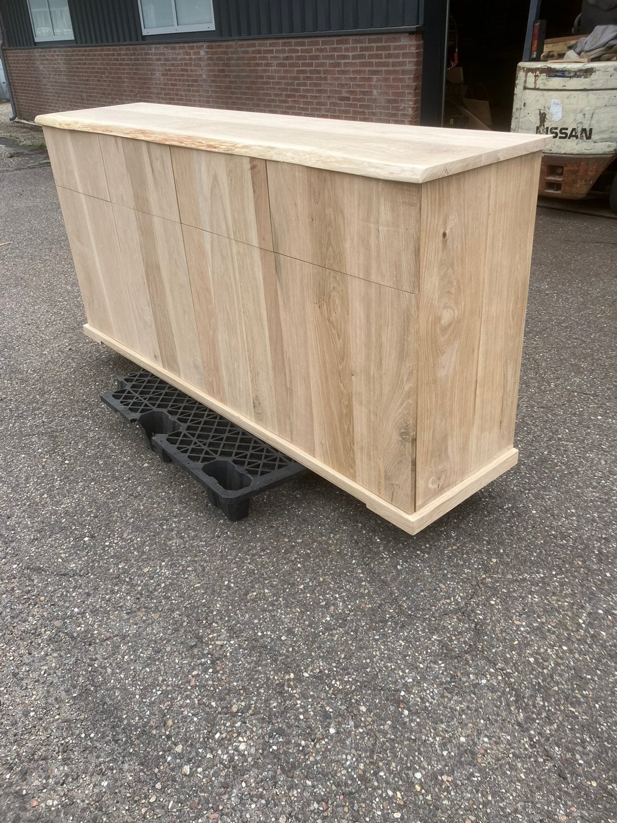 Eiken kast handwerk op maat mogelijk, Huis en Inrichting, Ophalen, Zo goed als nieuw, 25 tot 50 cm, 200 cm of meer