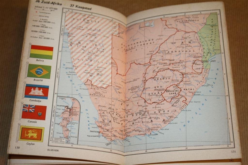 Elsevier atlas van de wereld., Boeken, Gelezen, Ophalen of Verzenden, Landkaart, 1800 tot 2000