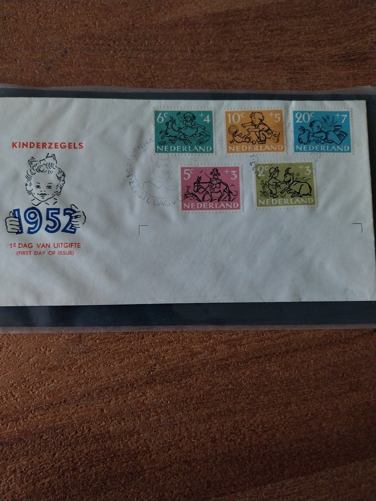 Nederlandse gelopen FDC E11 kinderzegels 1952  CW 150,00., Ophalen of Verzenden, Nederland
