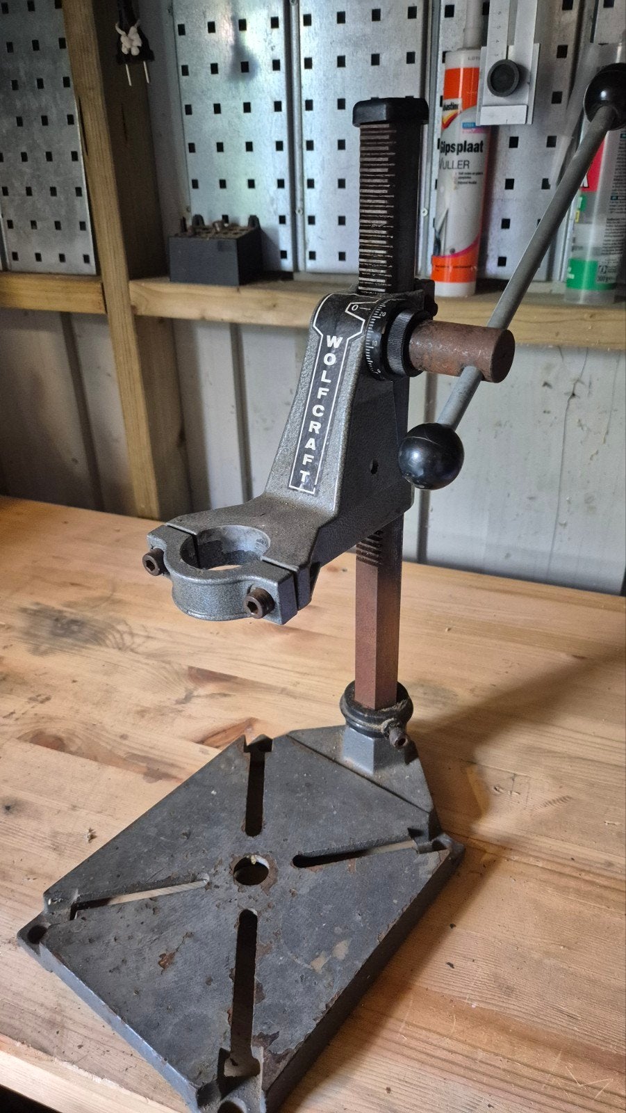 Wolfcraft aluminium boorstandaard, Ophalen, Gebruikt, Kolomboormachine