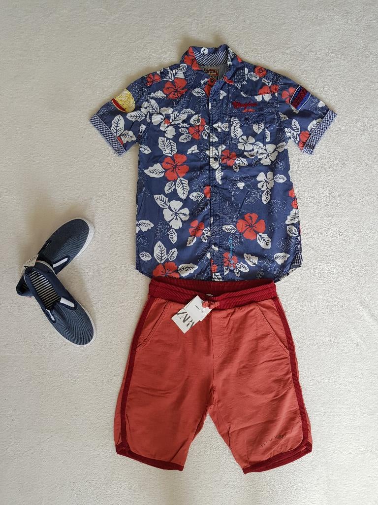 Prachtige rode ZARA sweat short maat 164. NIEUW!, Kinderen en Baby's, Kinderkleding | Maat 164, Nieuw, Jongen, Broek, Verzenden