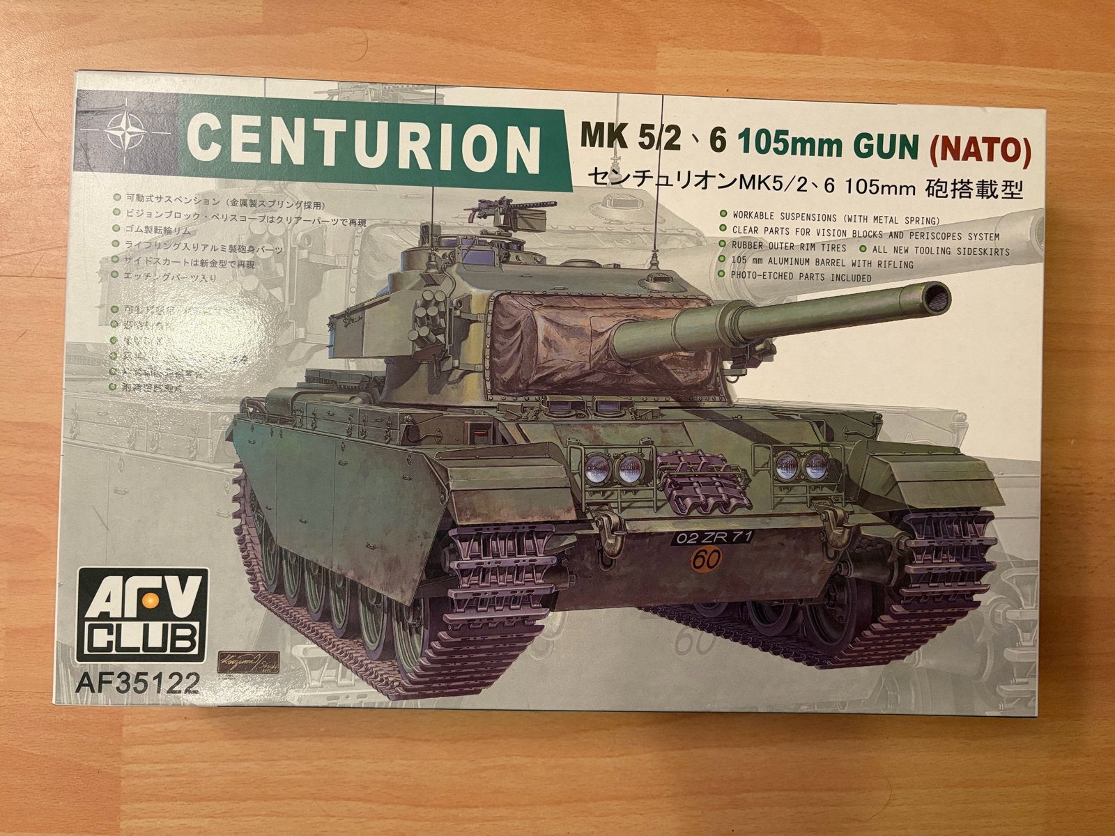 AFV Club Centurion MK 5/2 6 105mm GUN (NATO) Schaal 1:35, Overige merken, Tank, 1:32 tot 1:50, Nieuw
