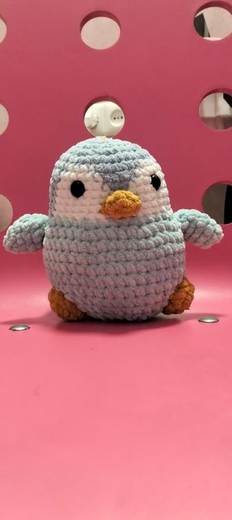 Zelf gehaakte penguin, Ophalen, Pinguïn, Handgemaakt, Blauw