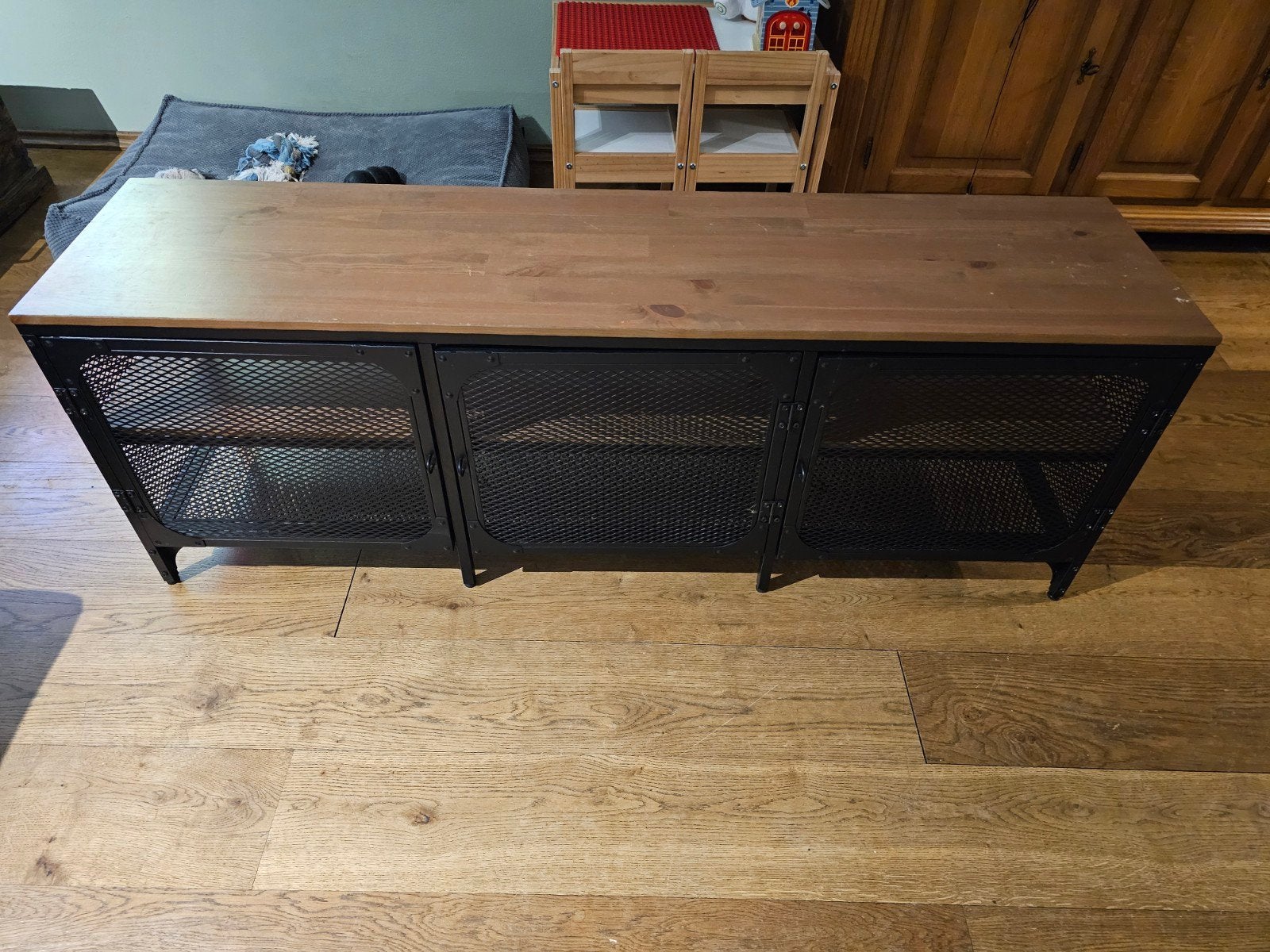 Tv meubel, Gebruikt, 100 tot 150 cm, Minder dan 100 cm, Industrieel