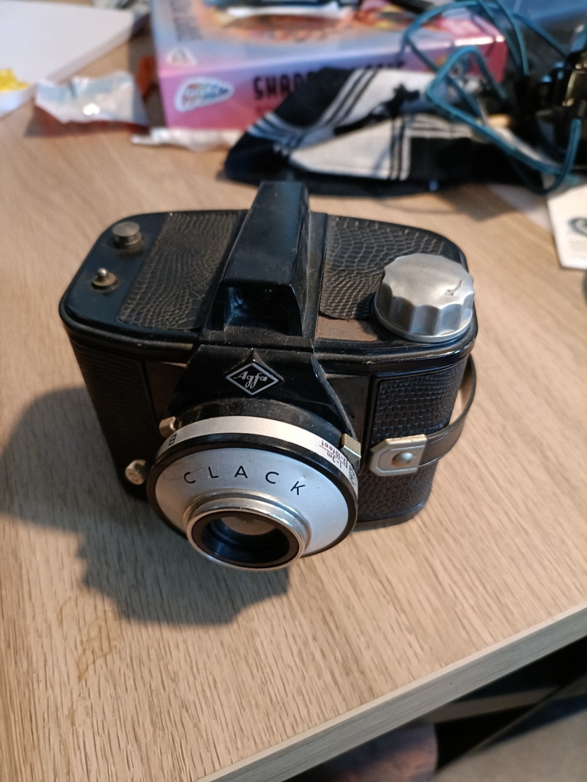 Vintage Agfa Clack camera - Zwart, Gebruikt, Verzenden