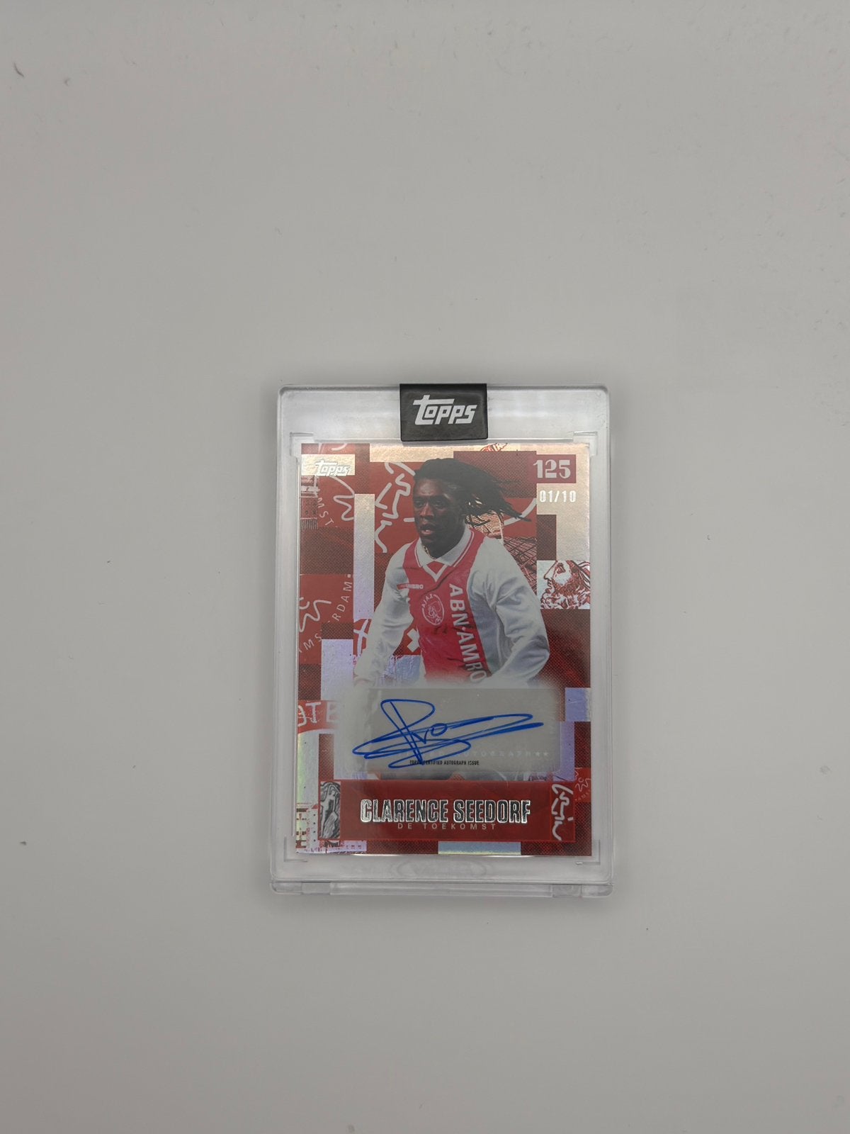 Clarence Seedorf Topps Ajax 125 jaar handtekening /10, Ophalen of Verzenden, Zo goed als nieuw, Plaatje
