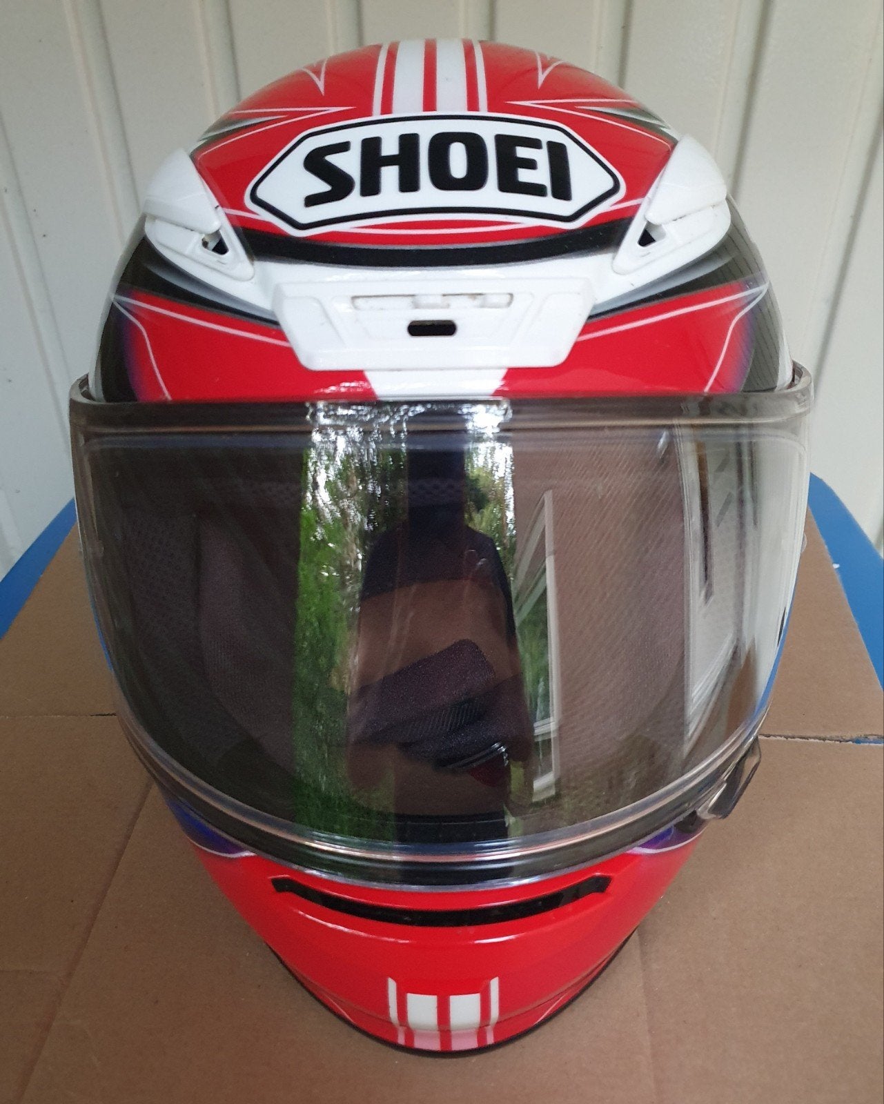 Bijna Nieuwe Motorhelm Shoei NXR Rumpus TC-1 Maat: M, M, Ophalen of Verzenden, Nieuw zonder kaartje, Integraalhelm