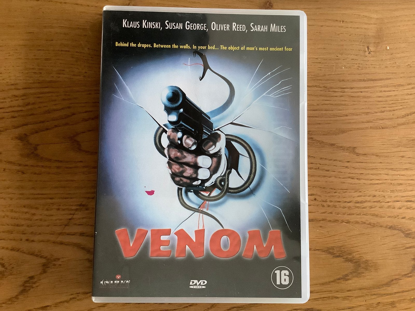 16). VENOM met Oliver Reed, Klaus Kinski en Vera Miles., Vanaf 16 jaar, Ophalen of Verzenden, Zo goed als nieuw, Overige genres