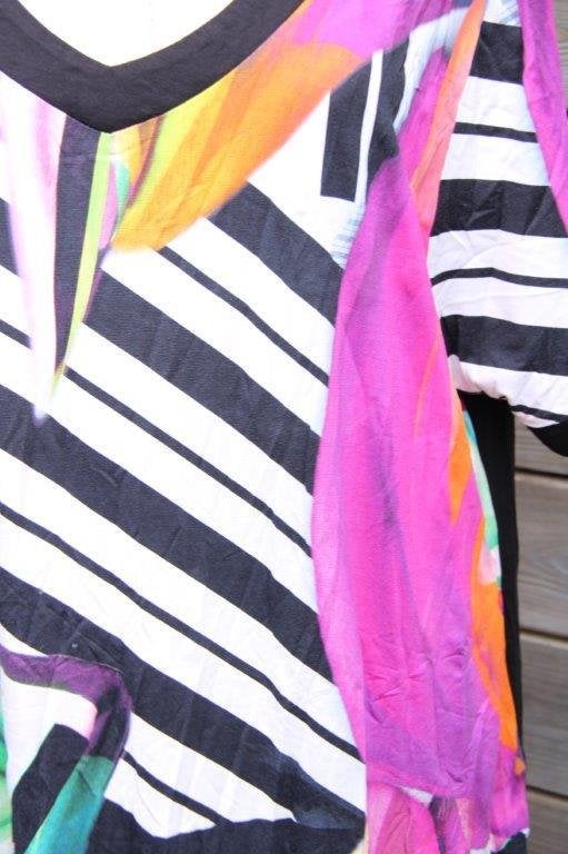Tuniek zwart/ kleur Twister mt 4 (50/52) A-lijn Vaste prijs, Kleding | Dames, Ophalen of Verzenden, Zo goed als nieuw, Twister
