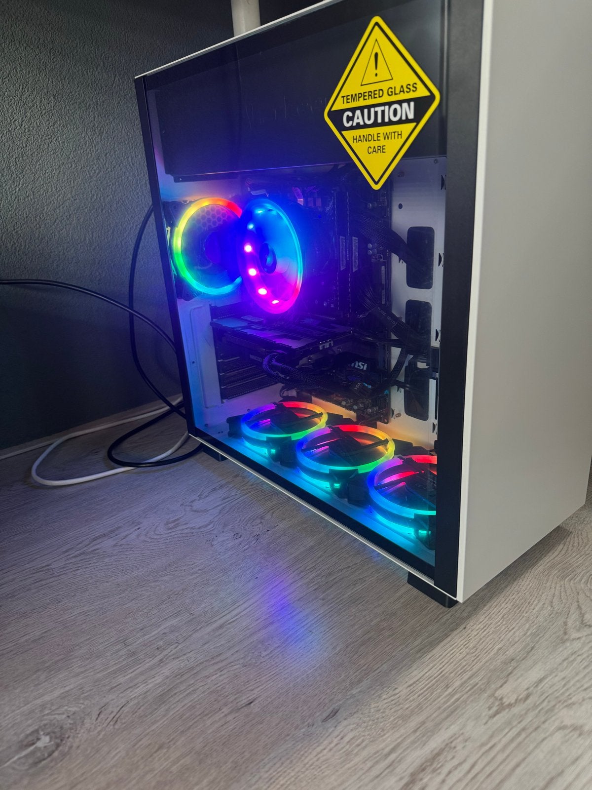GamePC i7-7700, RTX 2070, 16GB RAM, 224GB SSD 32 inch scherm, 256 GB, Zelfgebouwde PC, Zo goed als nieuw, Gaming