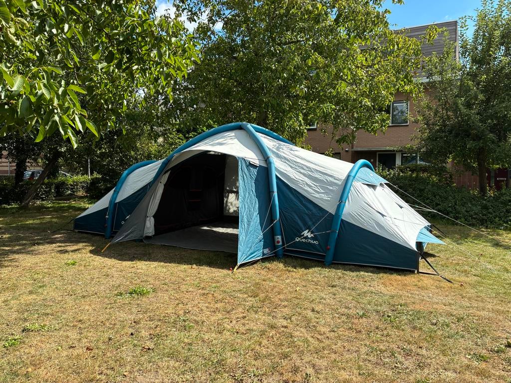 Decathlon opblaastent 8 persoons Airseconds 8.4 F&B, Ophalen, Gebruikt, Meer dan 6