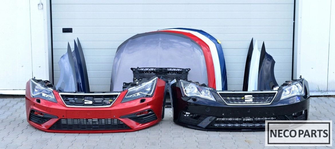 SEAT LEON 3 5F 17 MOTORKAP SPATBORDEN BUMPER LED LEVERBAAR!!, Gebruikt, -, -, Ophalen of Verzenden