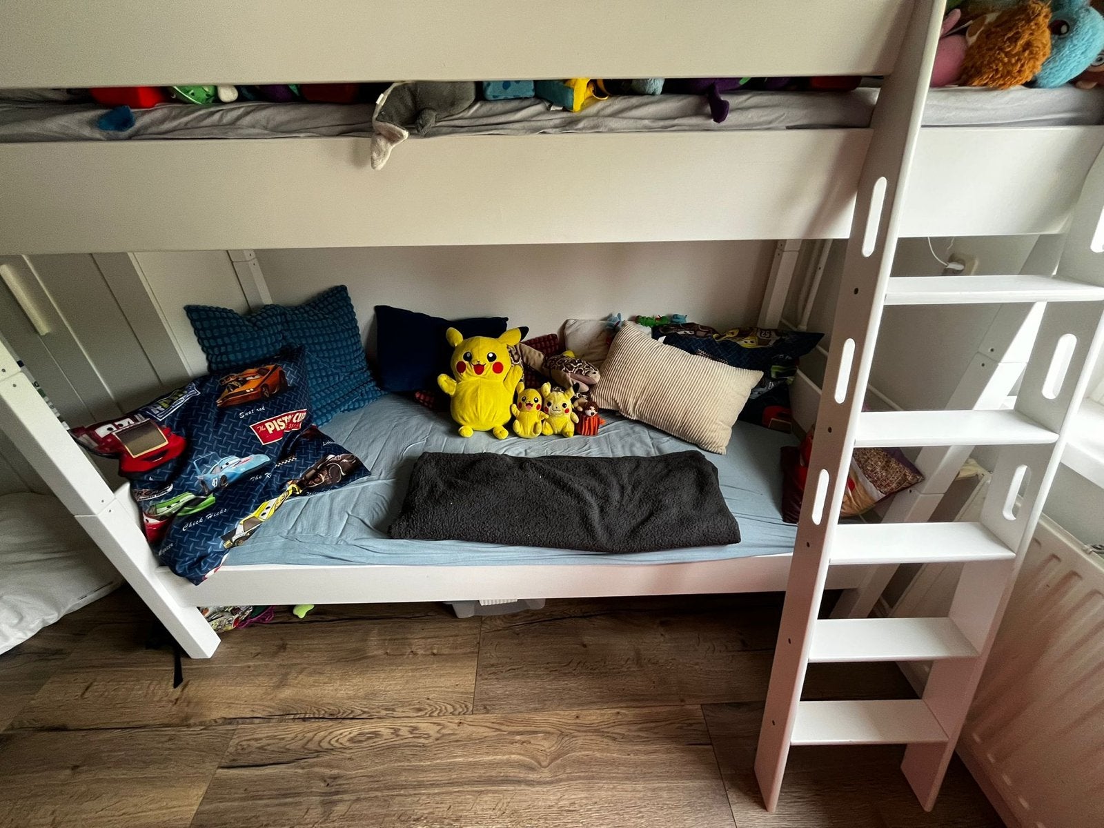 Hoogslaper met 2 matrassen - Ideaal voor kleine kamers!, Huis en Inrichting, Gebruikt, 90 cm, Tweepersoons, Ophalen of Verzenden