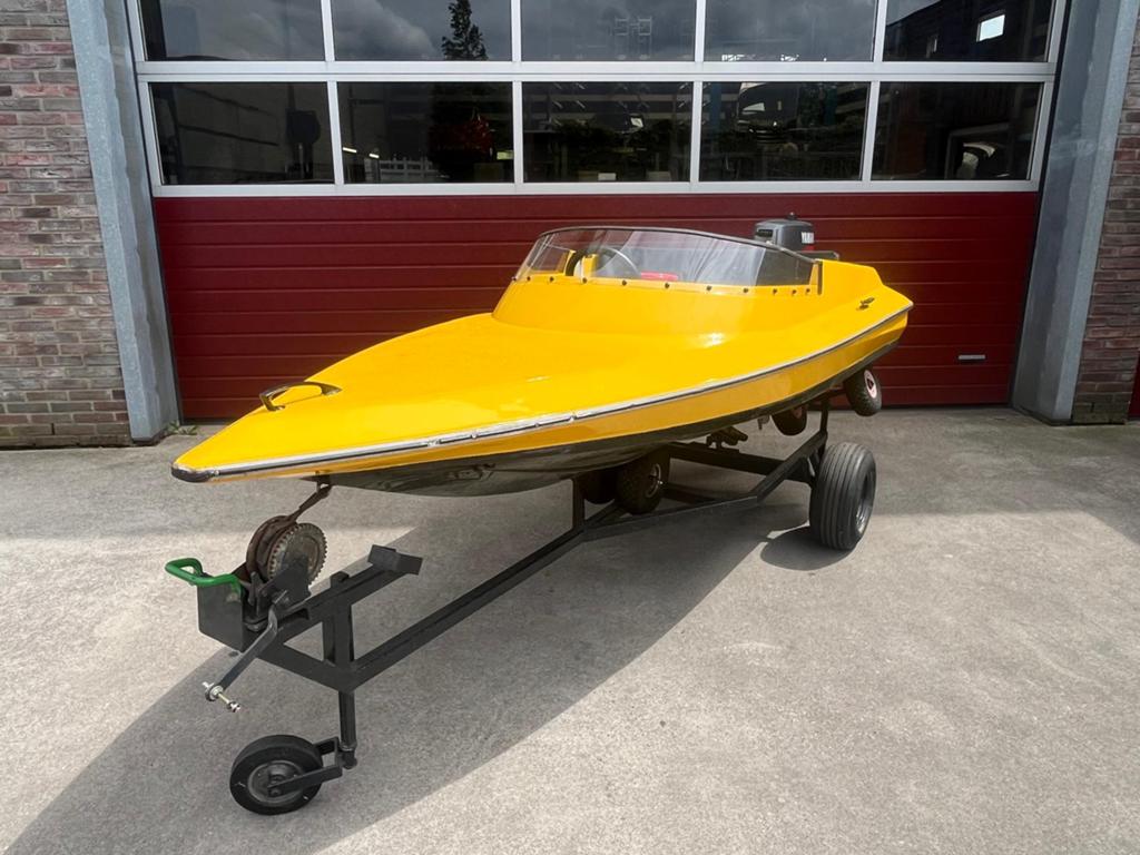 Super nette spitfire speedboot met 5pk yamaha en handtrailer, Watersport en Boten, Speedboten, Zo goed als nieuw, Overige merken