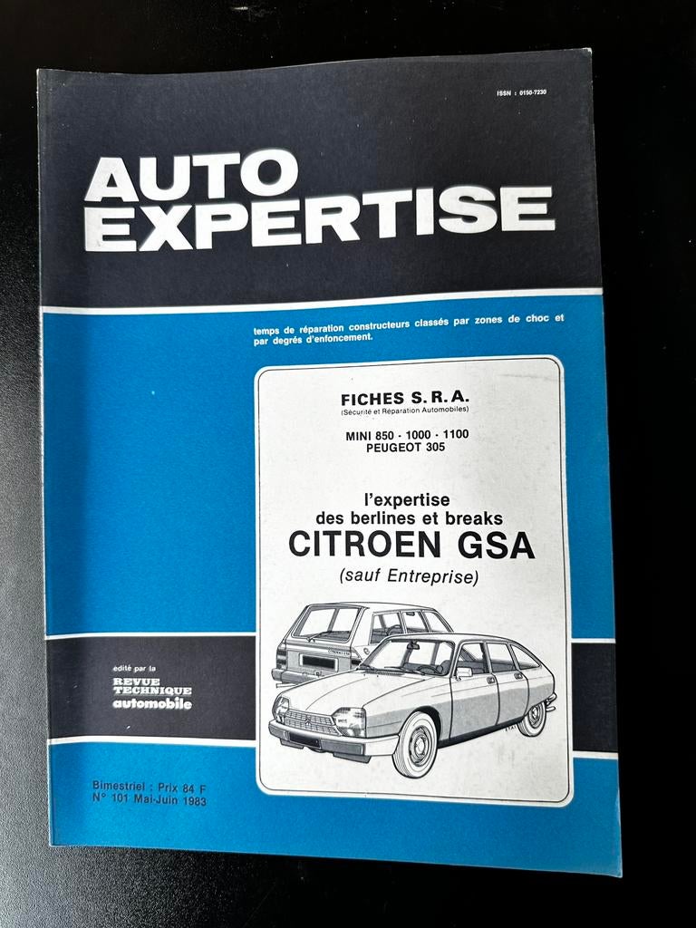 Citroën RTA / Auto Expertise set – GS, CX, Dyane, Ophalen of Verzenden, Zo goed als nieuw, Citroën