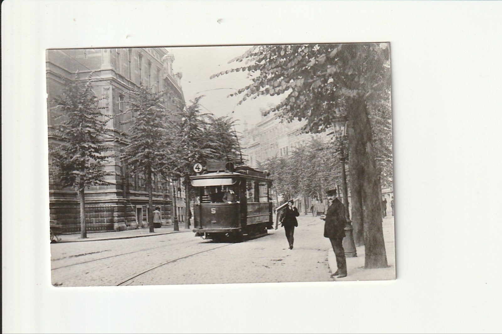 ROTTERDAM EN Z'N TRAM 287 STATIONSWEG 1907 ELECTRISCHE TRAM, Foto, Ophalen of Verzenden, Zo goed als nieuw, Voor 1940
