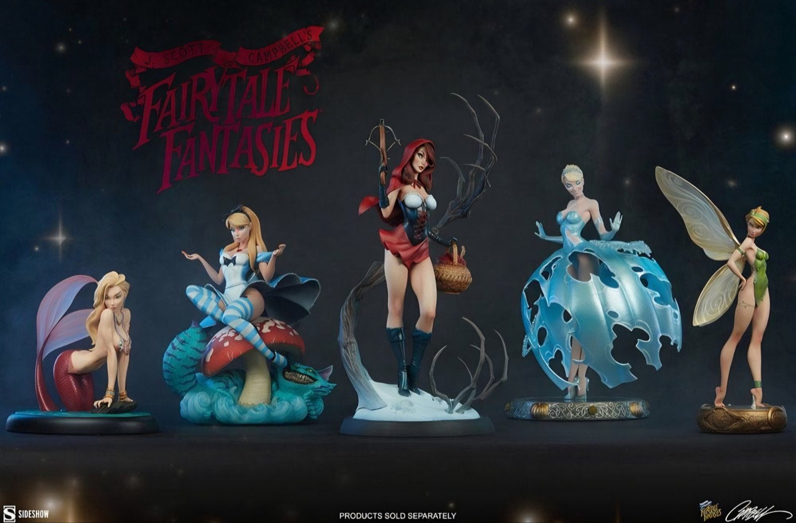 Collectie beelden Fantasy Fairytales *nieuw*, Ophalen, Zo goed als nieuw