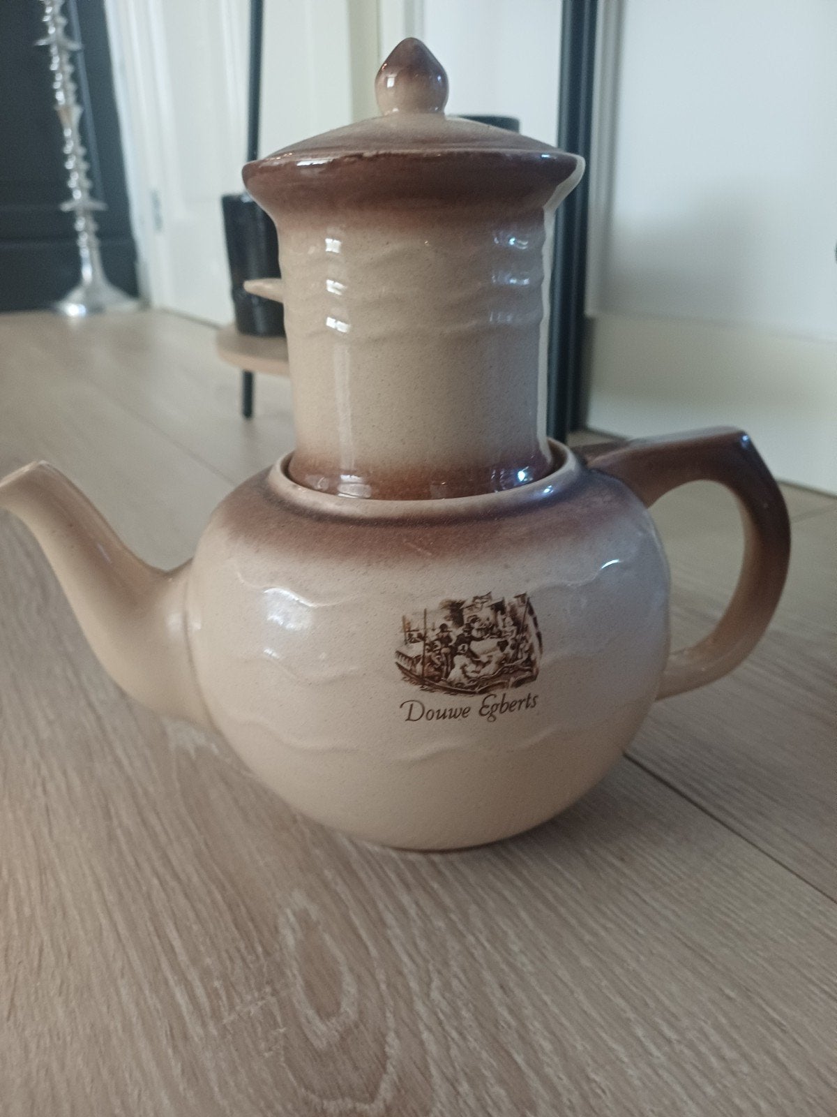 Vintage Douwe Egberts Koffiekan / Koffiepot jaren '50-'60, Ophalen of Verzenden