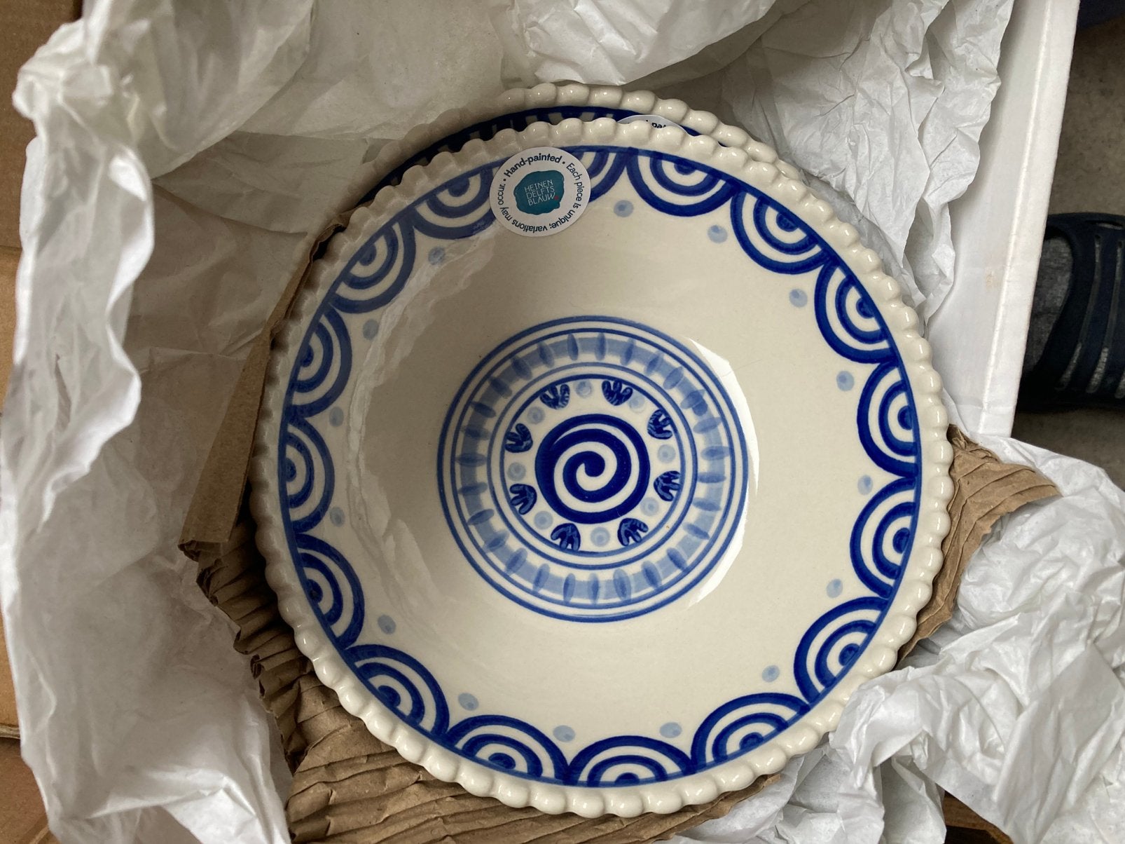 Compleet Serviesset Majolica Noppen, Antiek en Kunst, Ophalen
