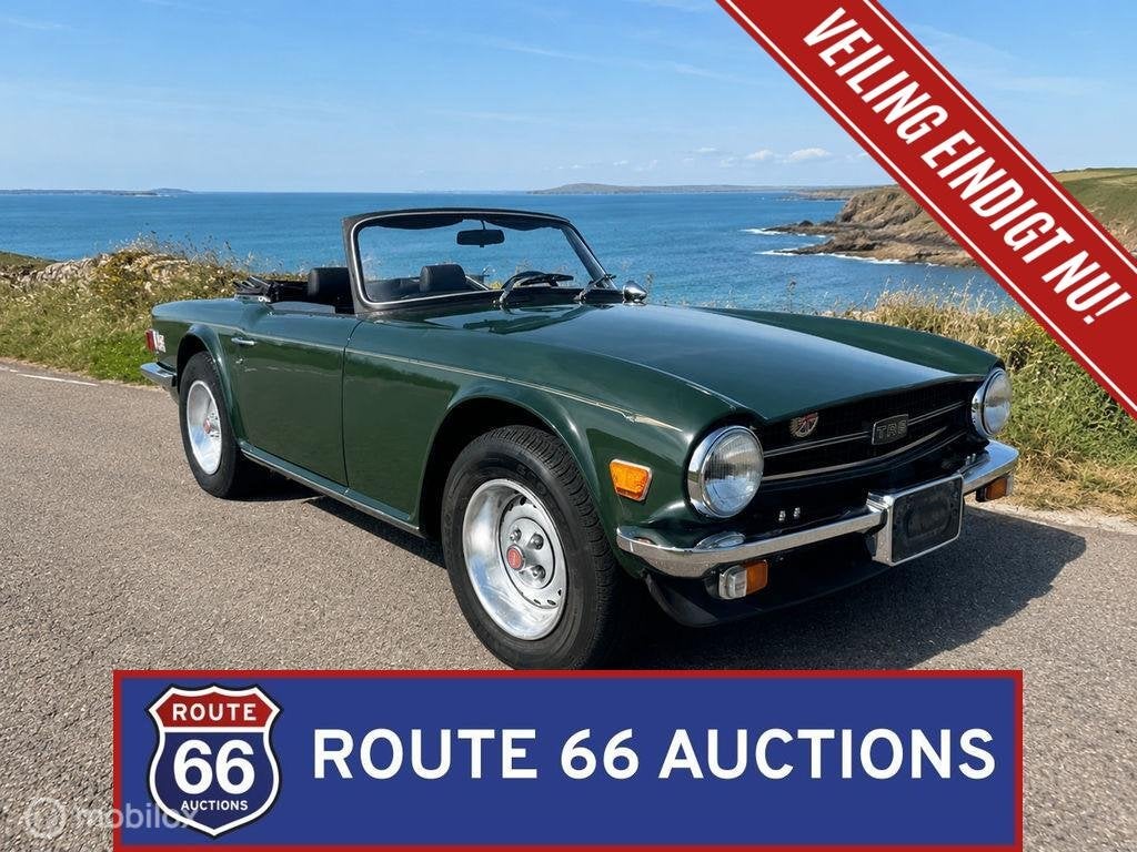 Triumph TR6 | 1976 | Route 66 Auctions, Auto's, Overige carrosserieën, Triumph, Zwart, Bedrijf