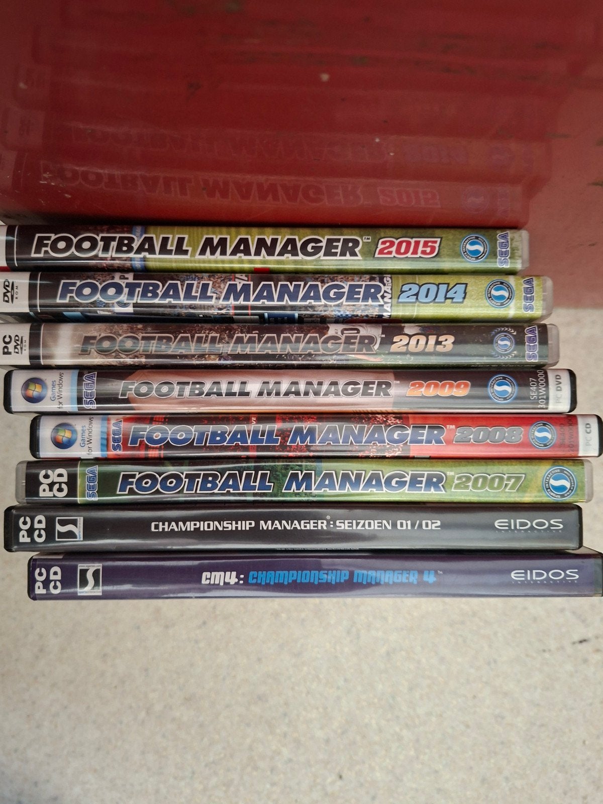 8 x Football Manager, Ophalen, Online, 1 speler, Zo goed als nieuw