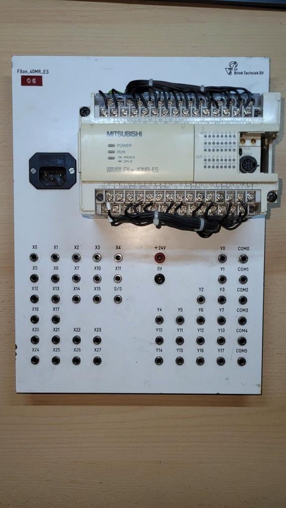 Mitsubishi FX0N-40MR-ES PLC Trainingspaneel, Ophalen of Verzenden, Gebruikt
