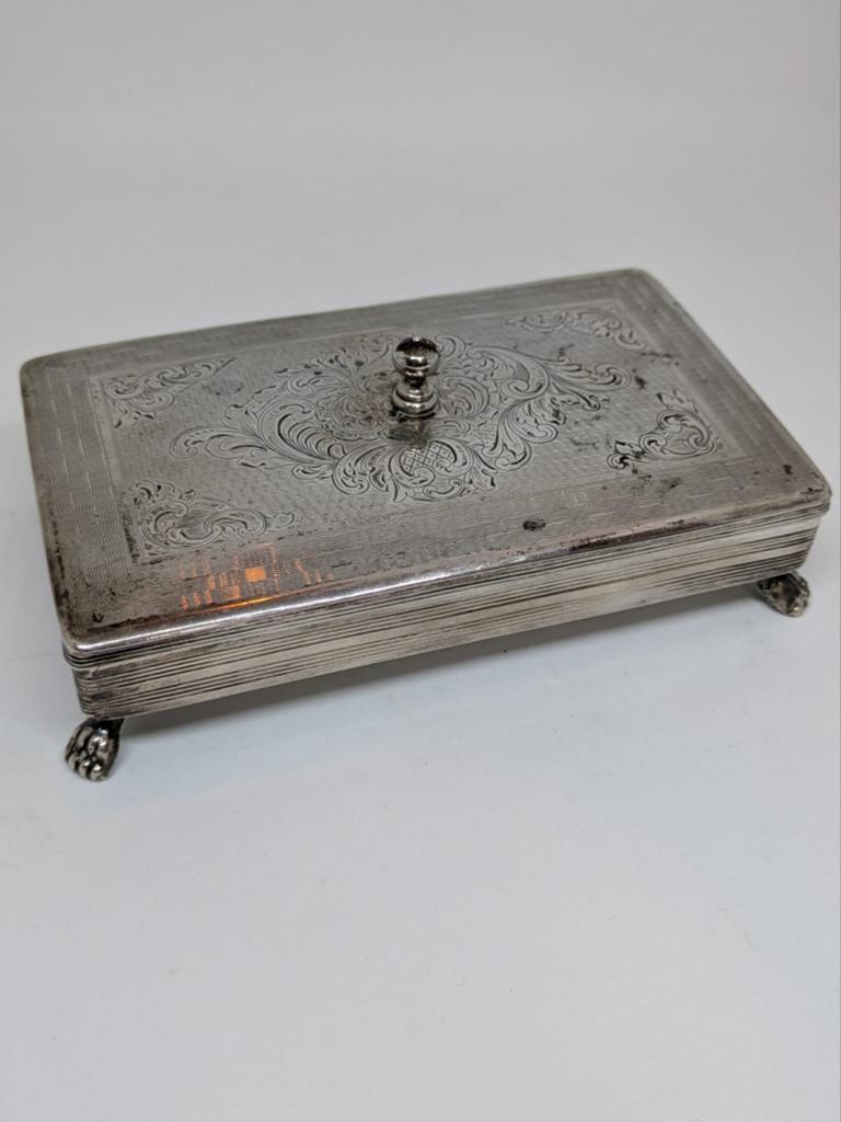 Zilveren tabaksdoos, Antiek en Kunst, Ophalen of Verzenden, Zilver