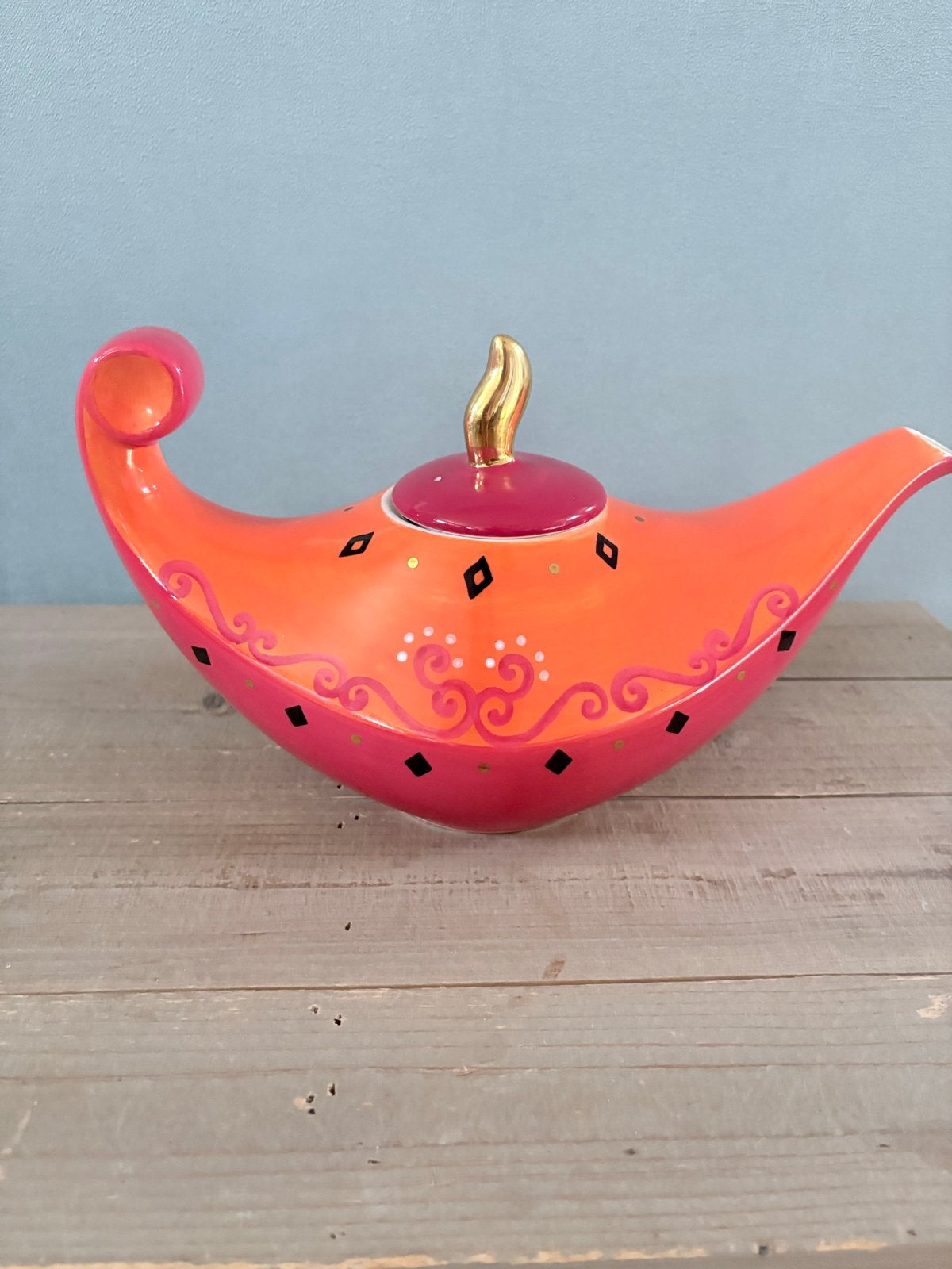 Cha Cult Hamburg wonderlamp Theepot - Handgeschilderd., Huis en Inrichting, Theepot/fluitketel, Ophalen of Verzenden, Zo goed als nieuw