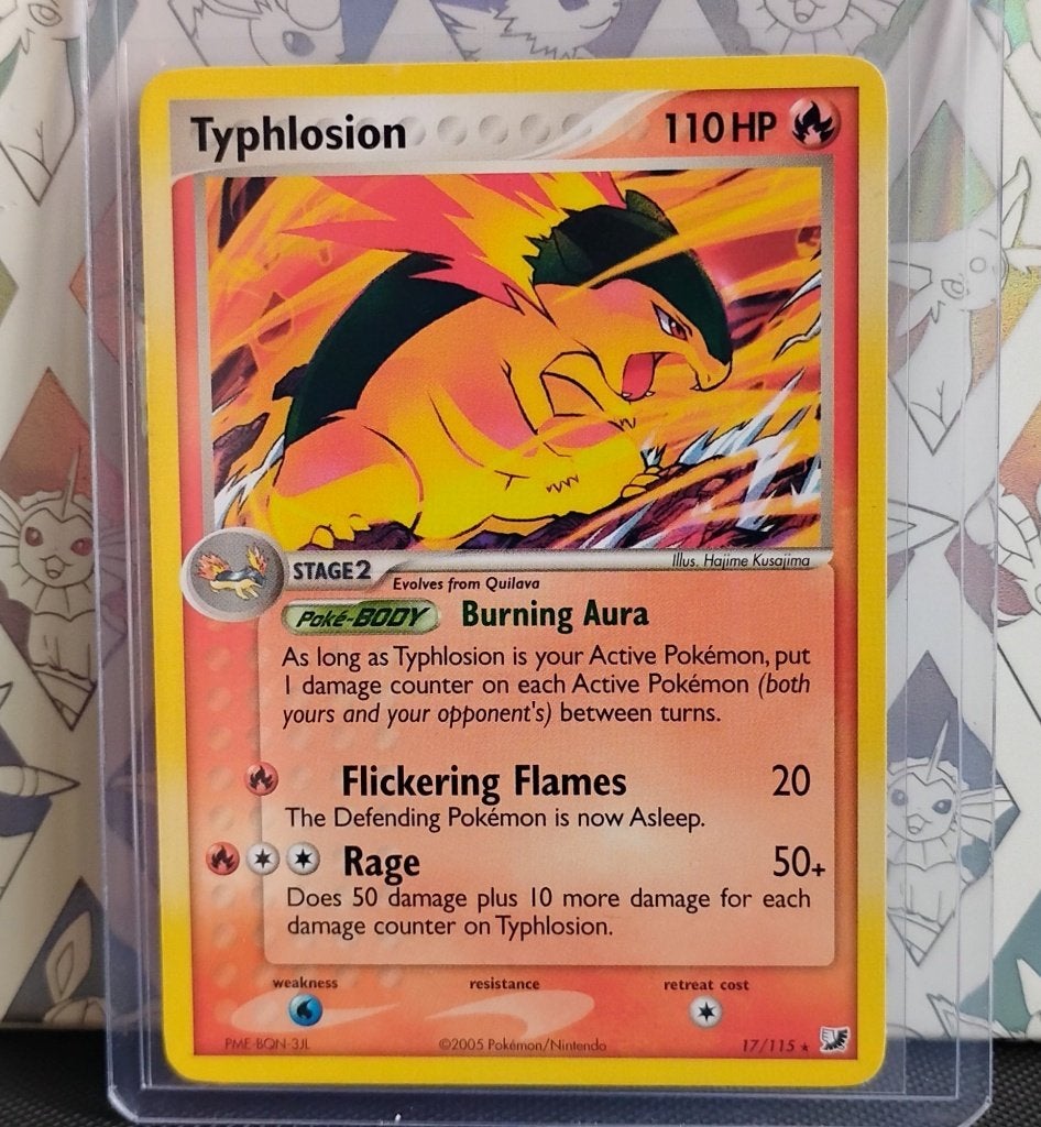 Uf17 Typhlosion Pokemon unseen Forces, Verzenden, Nieuw, Losse kaart, Foil