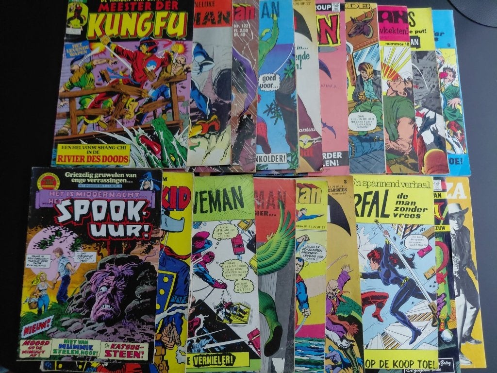 Diverse comics (Marvel, DC ea) 40-50 jaar oud, Boeken, Gelezen, Amerika, Ophalen of Verzenden, Diversen