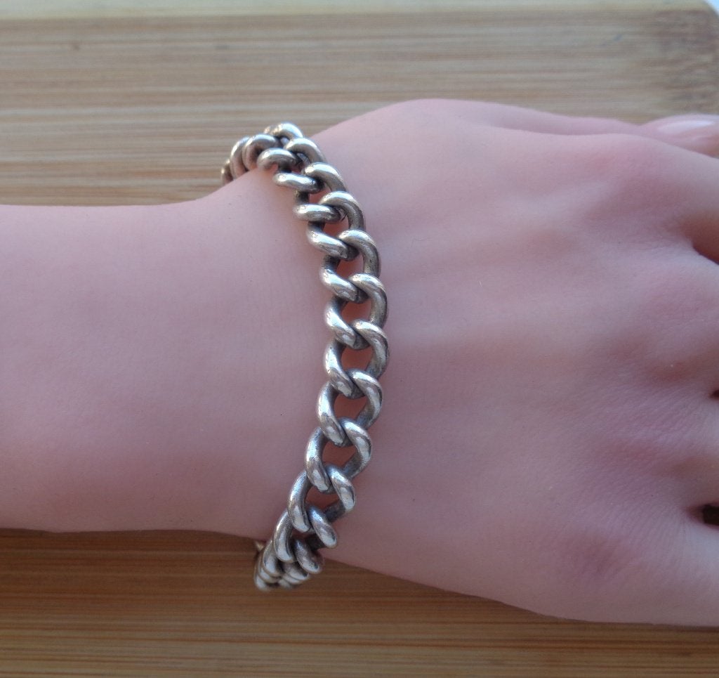zilveren gourmet armband [040], Verzenden, Zo goed als nieuw, Zilver, Zilver
