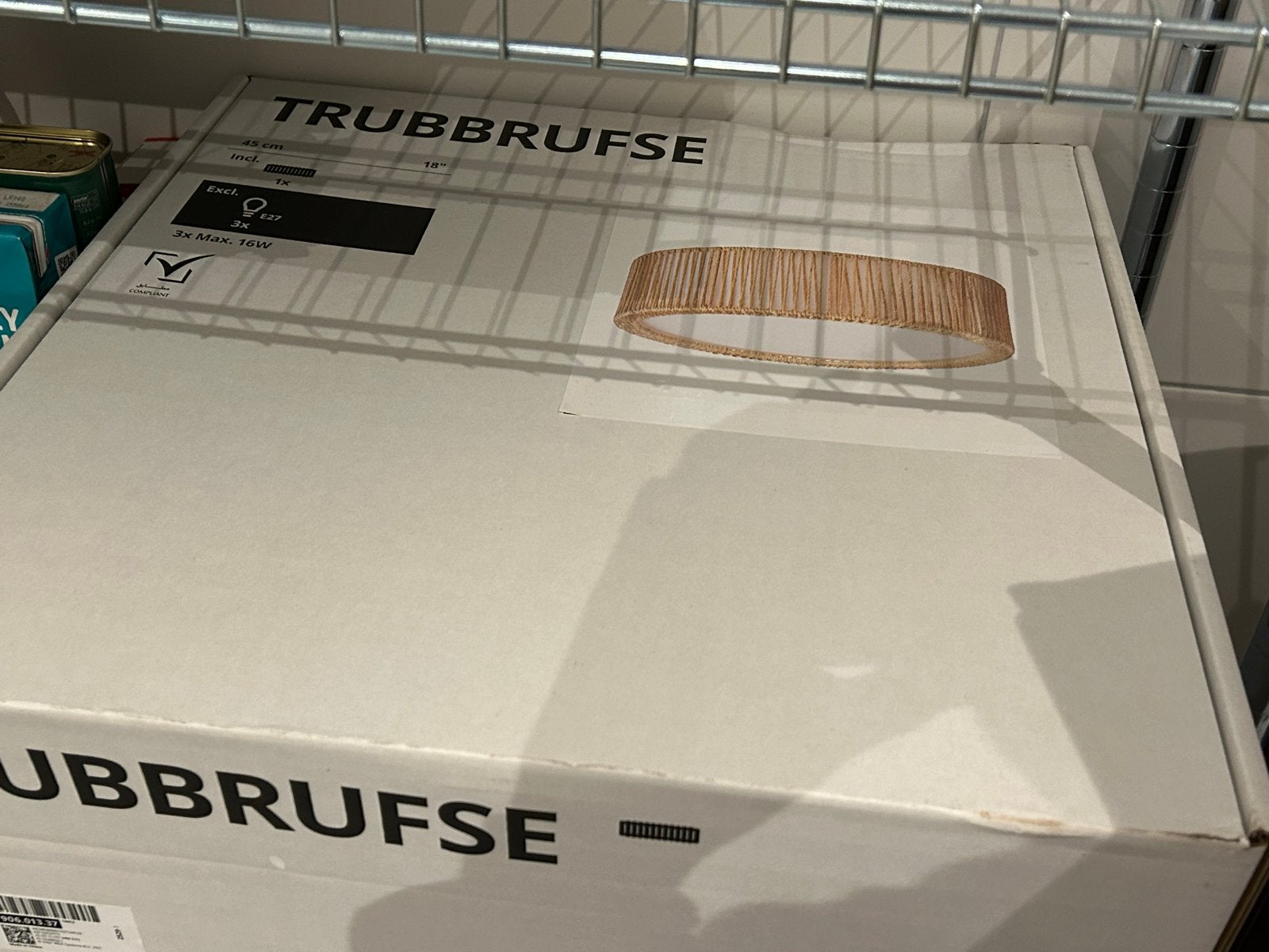IKEA TRUBBRUFSE lampenkap - Nieuw, Overige materialen, Minder dan 50 cm, Nieuw, Ophalen of Verzenden