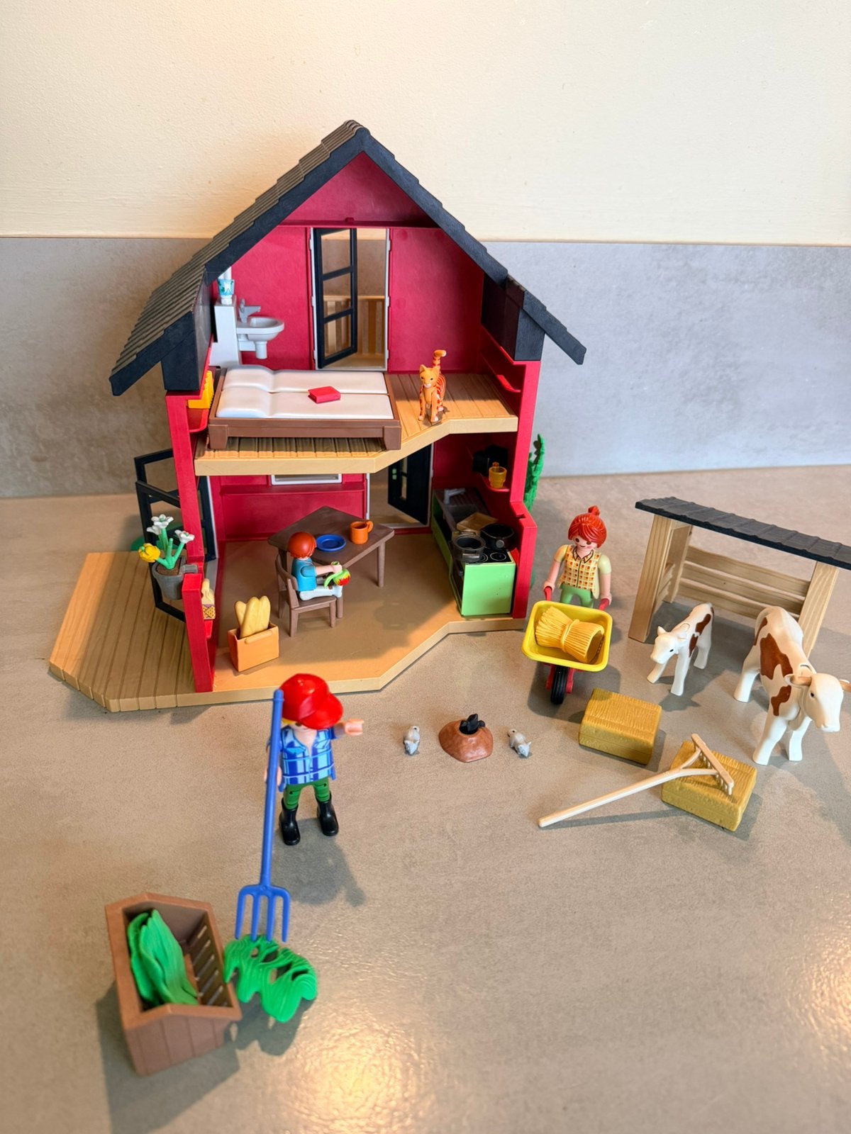 Playmobil Country 71248 Boerderij met woon- en slaapgedeelte, Kinderen en Baby's, Gebruikt, Gebouw, Complete set, Ophalen of Verzenden