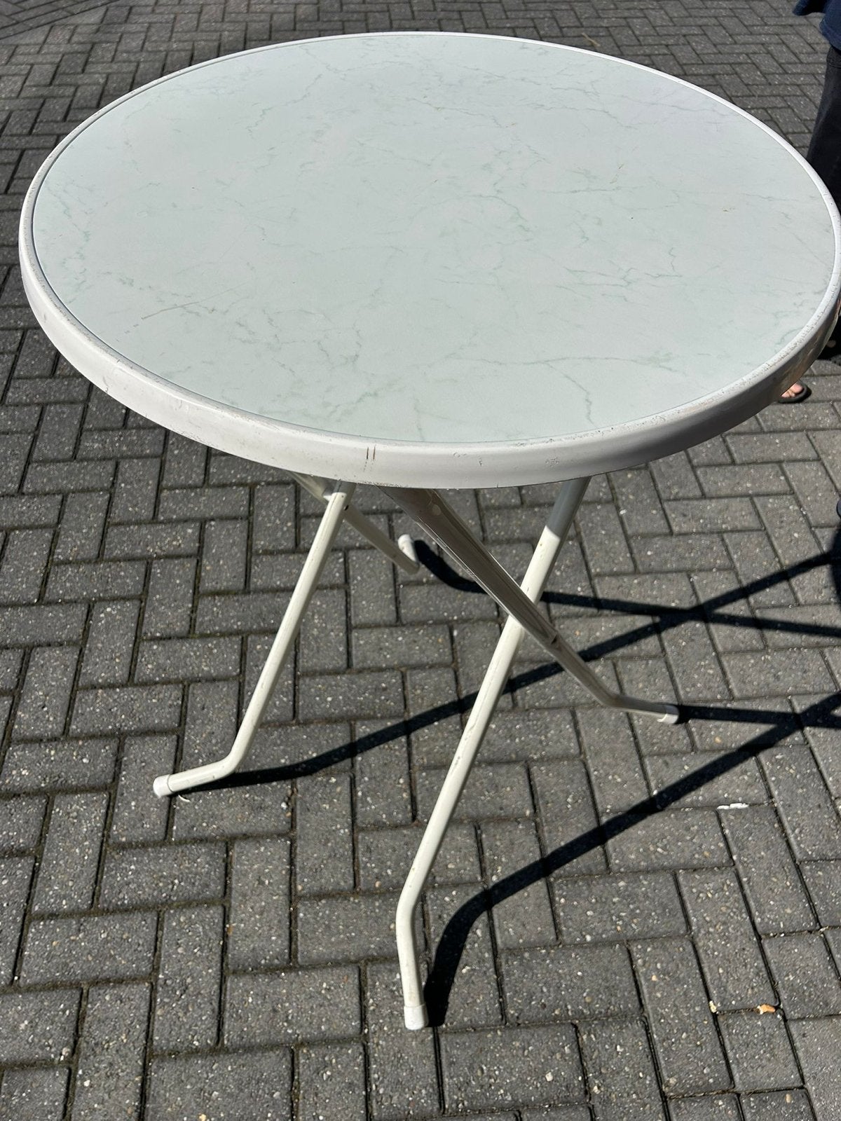Ronde staantafel 5 stuks, Ophalen, Gebruikt, Rond, Metaal