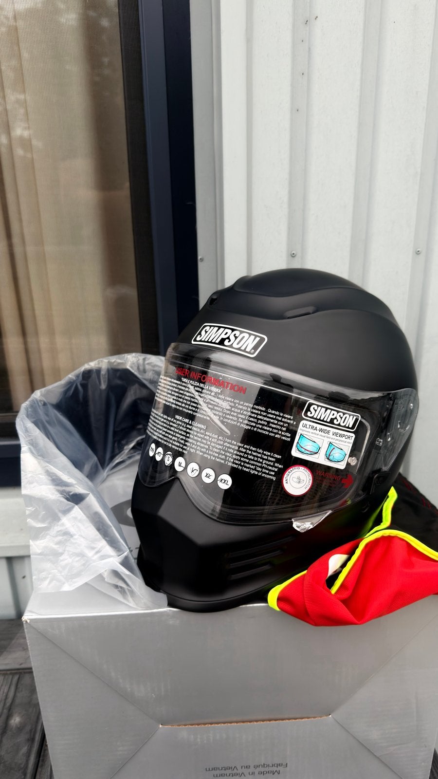 Nieuwe Simpson Speed Integraalhelm - Maat S, Motoren, Overige merken, Heren, Ophalen of Verzenden, Nieuw zonder kaartje