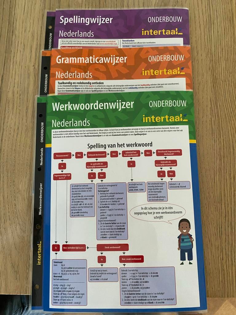 Werkwoorden-, Grammatica- en Spellingwijzer Nederlands, Ophalen, Alpha, Zo goed als nieuw, LBO