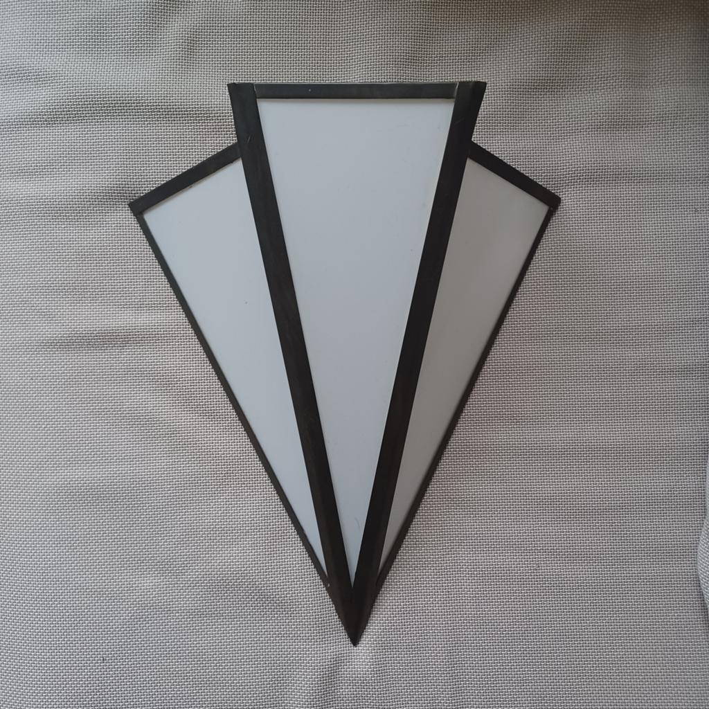 Art deco wandlamp, Huis en Inrichting, Lampen | Wandlampen, Ophalen of Verzenden, Gebruikt, Glas