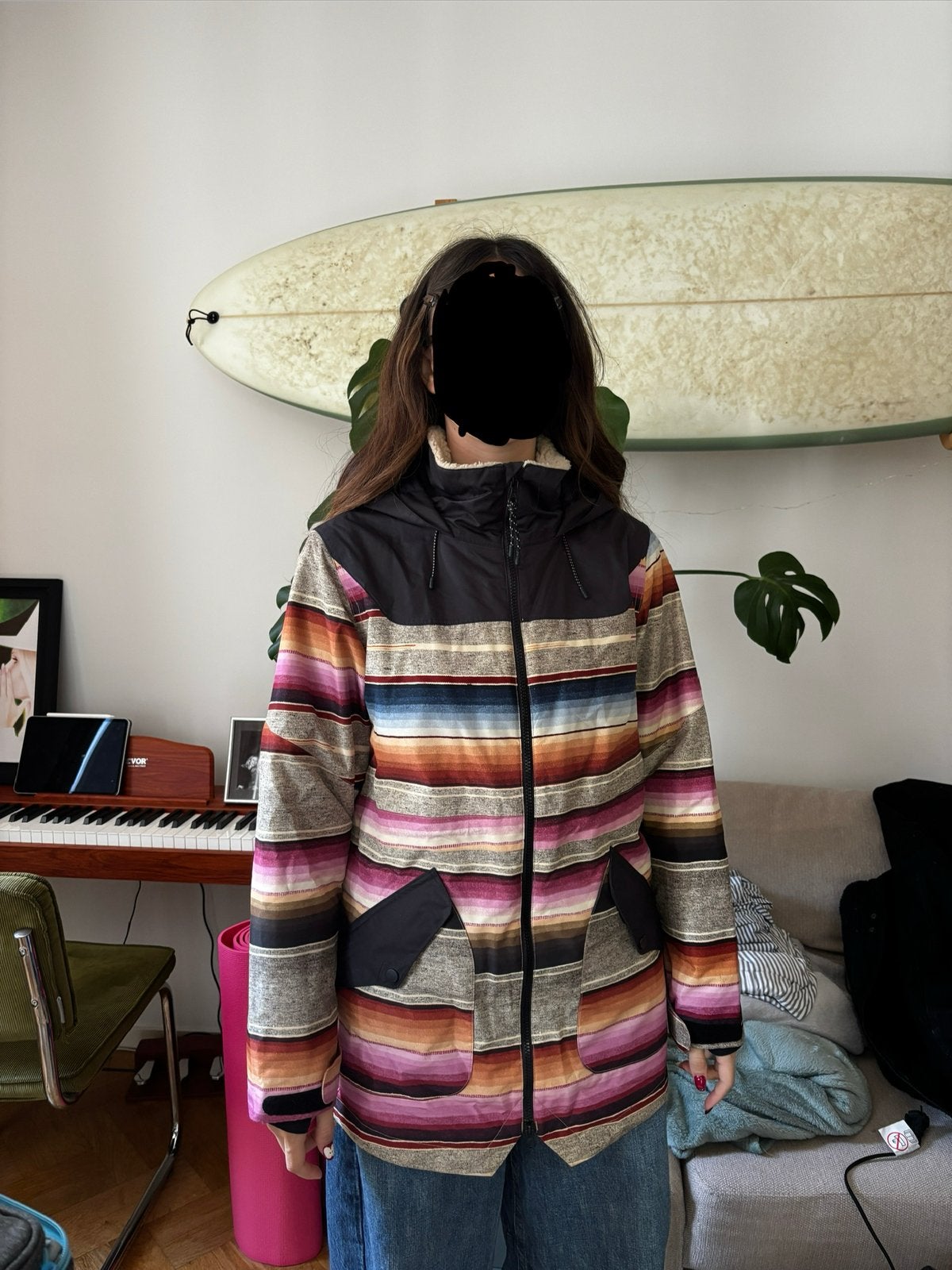 Burton snowboard jas, Ophalen of Verzenden, Zo goed als nieuw, Maat 36 (S), Jack