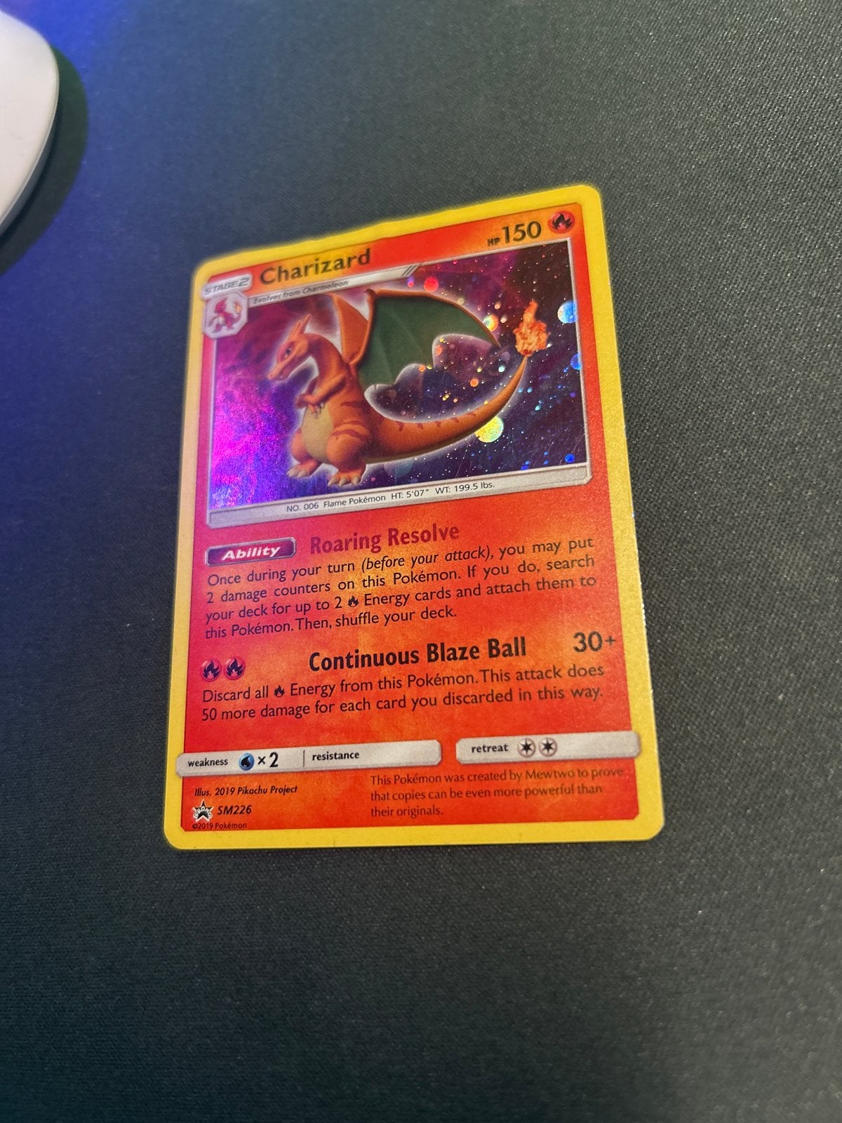 Charizard SM226 Pokémon Kaart - Foil, Ophalen of Verzenden, Gebruikt, Losse kaart, Foil