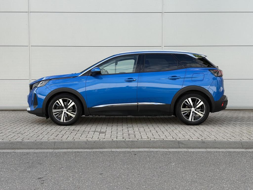 Peugeot 3008 1.6 HYbrid 225 Blue Lease Allure | Stoelverwarm, Auto's, Peugeot, 12 maanden, Euro 6, 4 cilinders, Blauw