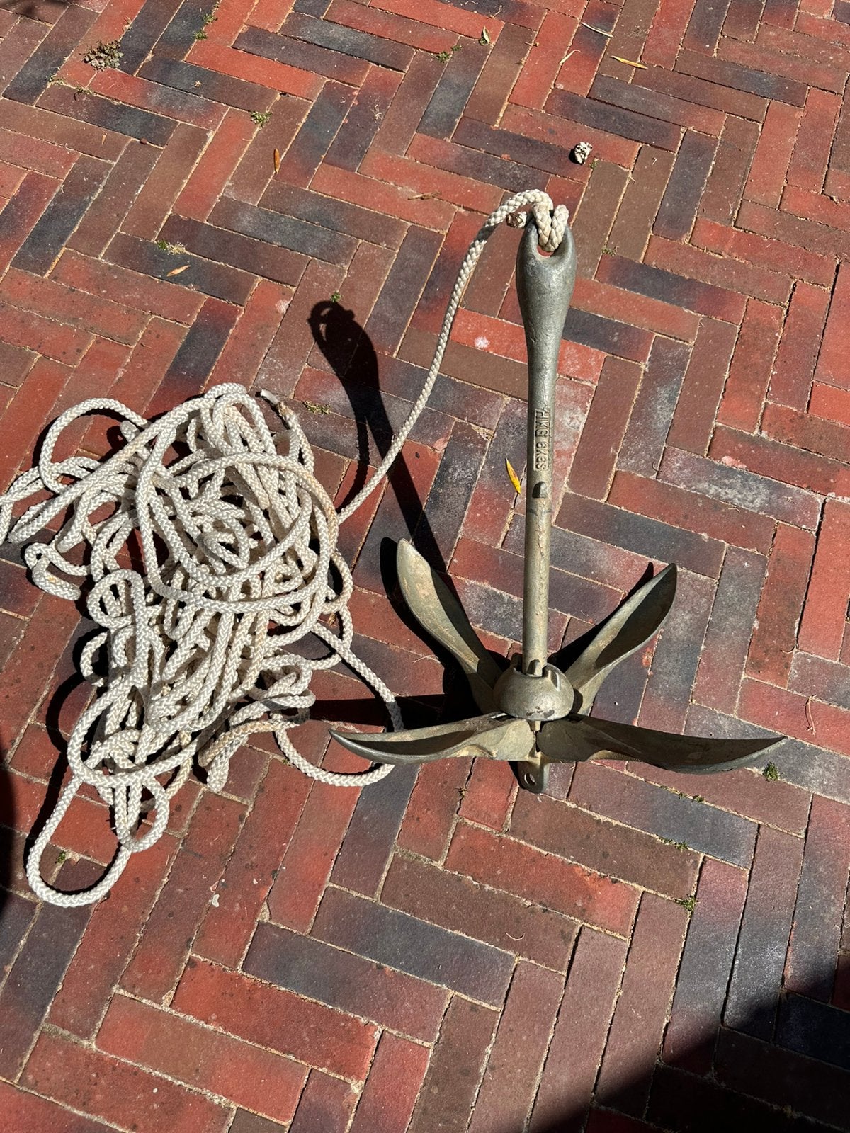 Klapanker, paraplu anker 6KG, Watersport en Boten, Ophalen, Zo goed als nieuw, Ankeren en Afmeren, Zeilboot of Motorboot