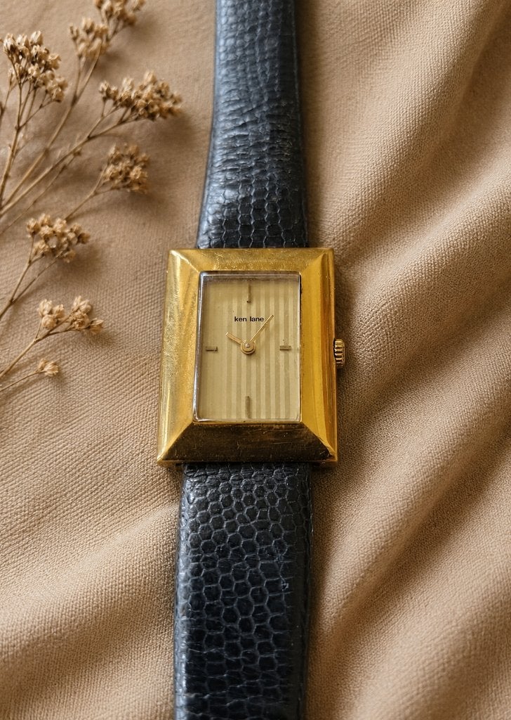 Horloge van Ken Lane, Swiss made, 17 jewels, vintage, Antiek en Kunst, Ophalen of Verzenden