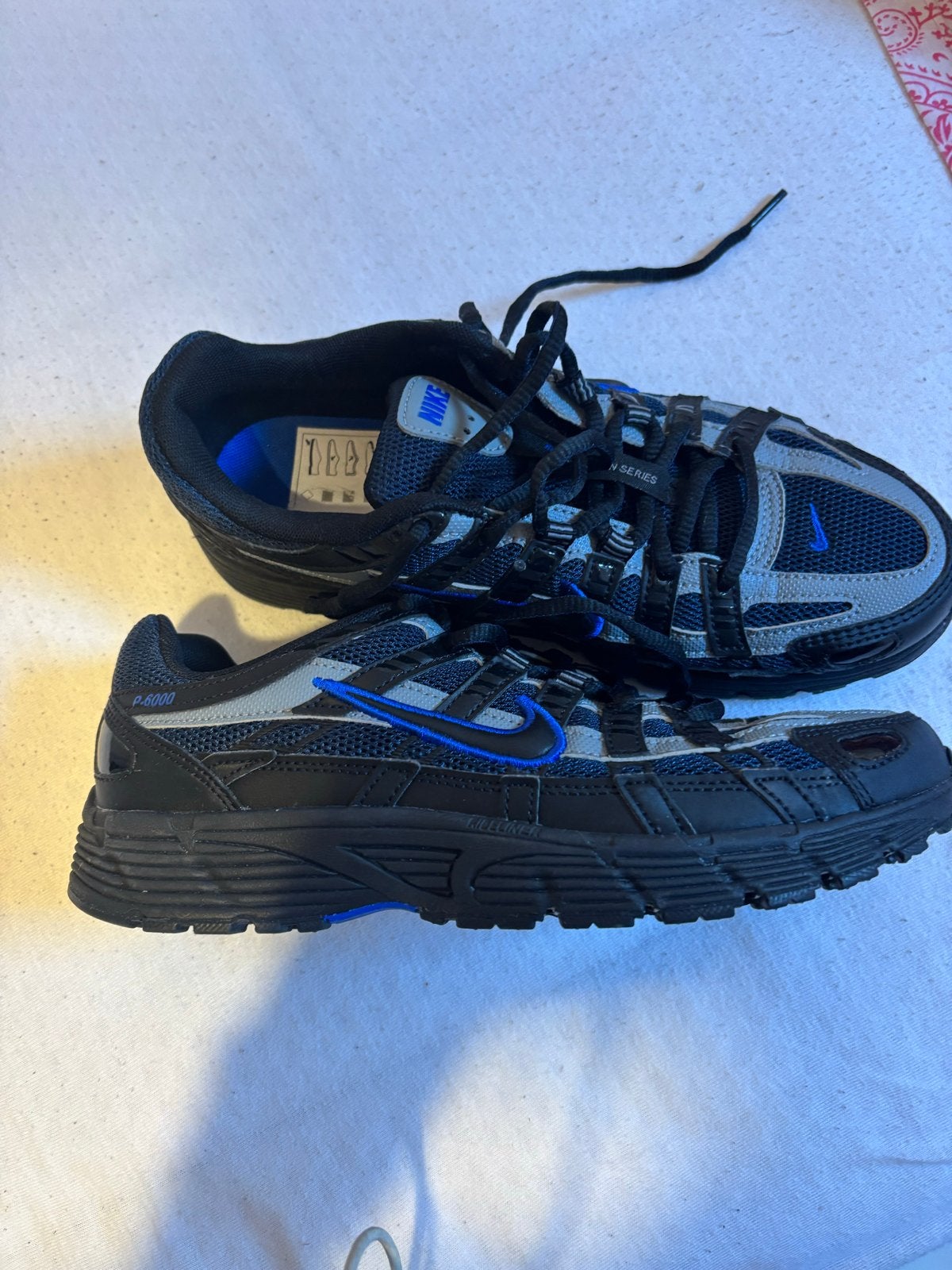 Nike P-6000 Sneakers - Zwart/Grijs/Blauw - Maat 38.5, Ophalen of Verzenden, Zo goed als nieuw, Zwart