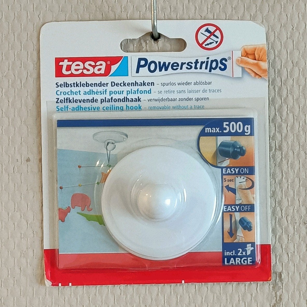 tesa zelfklevende plafondhaak (nieuw), Ophalen of Verzenden, Nieuw, Kabel of Snoer