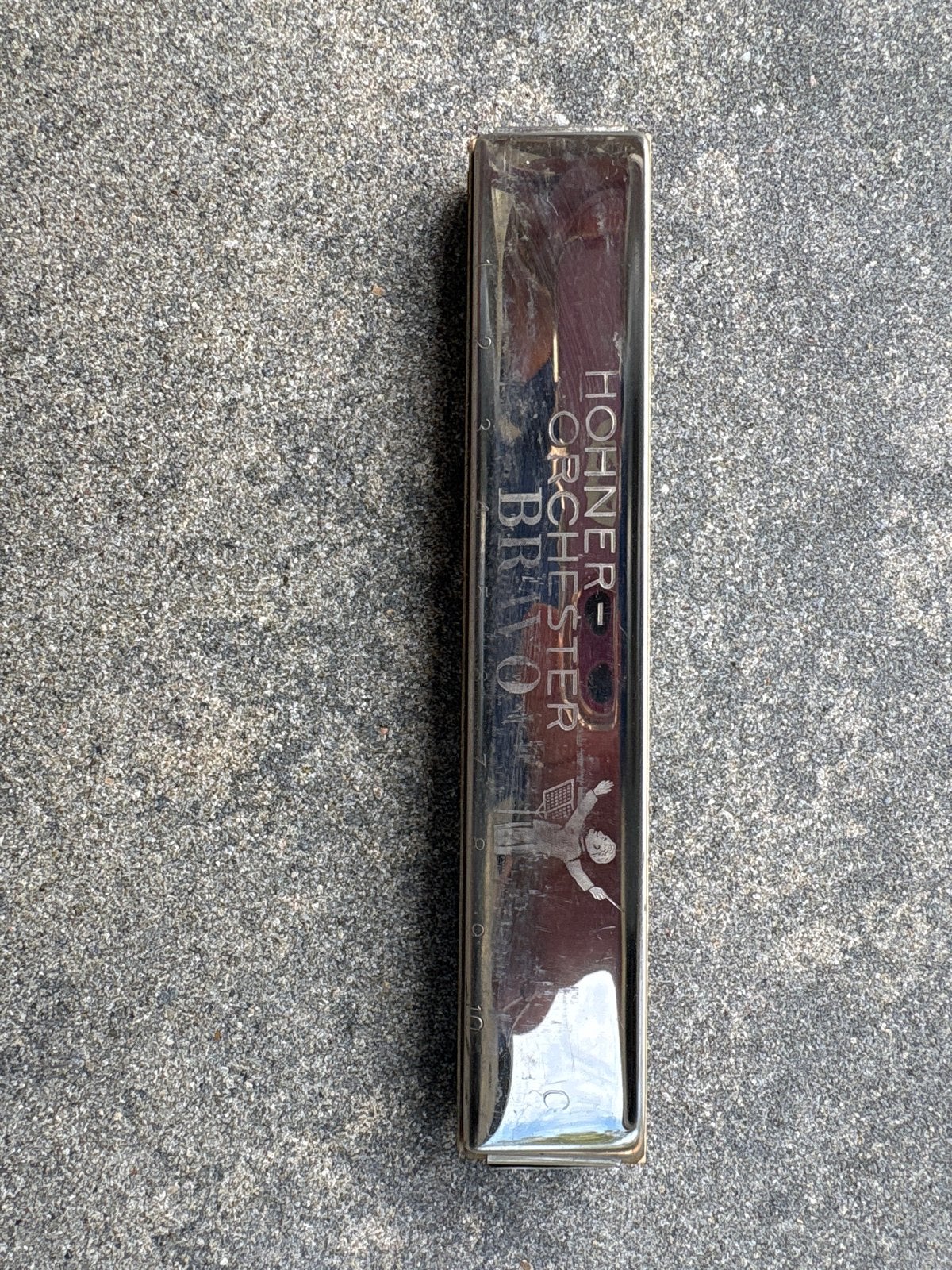 Hohner Orchester Bravo Mondharmonica, Muziek en Instrumenten, Ophalen of Verzenden, Gebruikt, Diatonisch, Overige typen