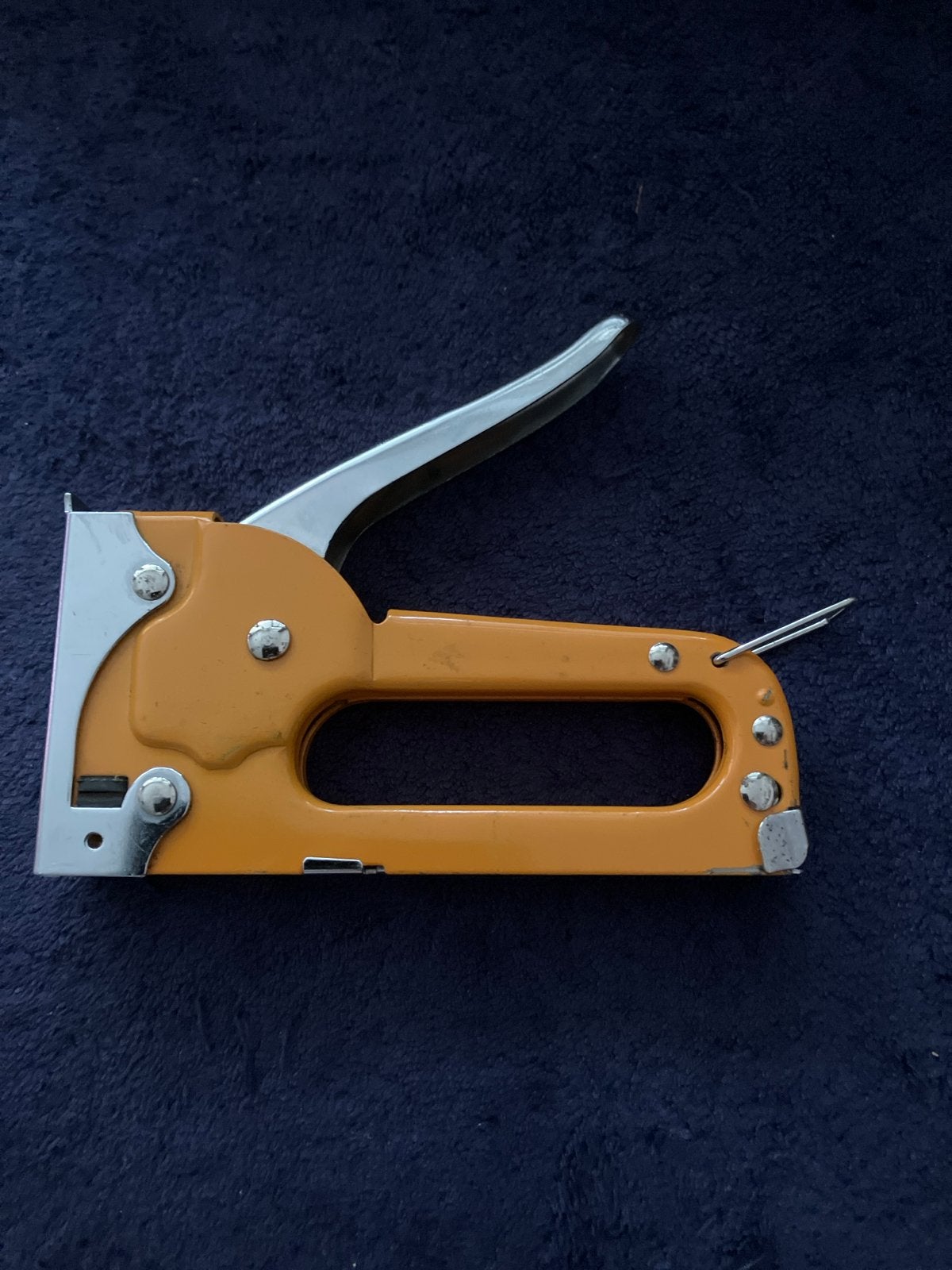 Handtacker / Nietmachine - Oranje, Ophalen of Verzenden, Gebruikt, Tacker/nietmachine