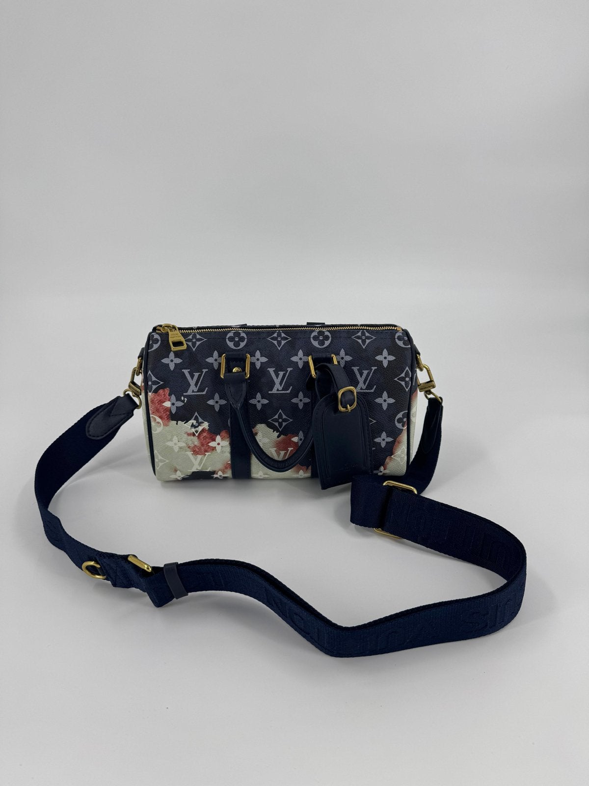 Louis Vuitton Speedy Bandoulière 25 Monogram Empreinte, Ophalen of Verzenden, Zo goed als nieuw, Zwart, Handtas