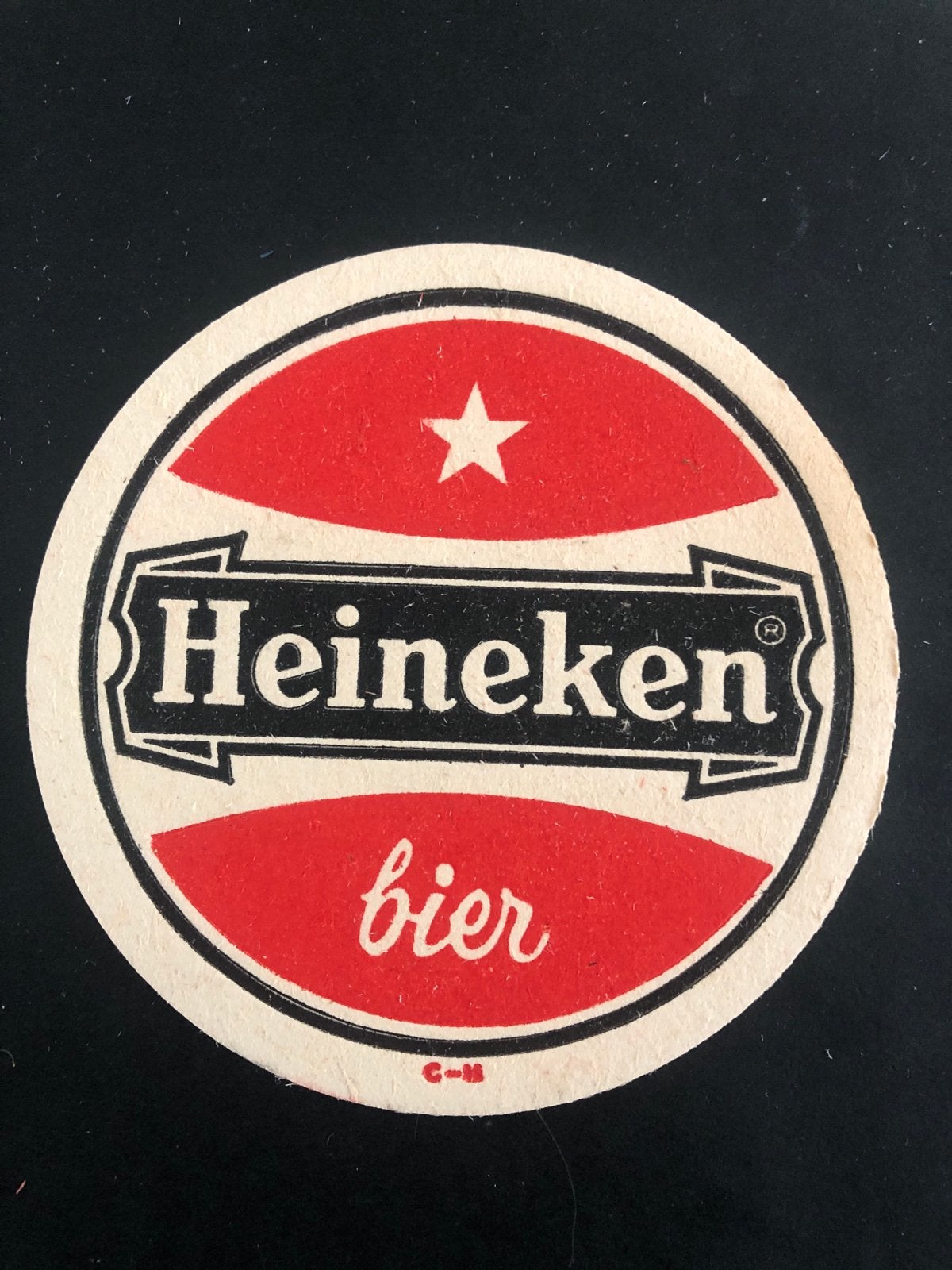 Vintage Heineken viltje - Heerlijk, helder Heineken, Ophalen of Verzenden, Nieuw, Viltje(s), Heineken