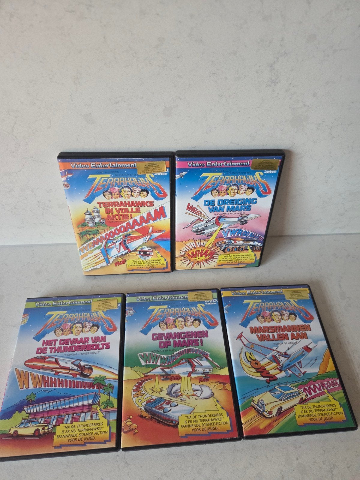 5x dvd - Terrahawks, Alle leeftijden, Ophalen of Verzenden, Zo goed als nieuw