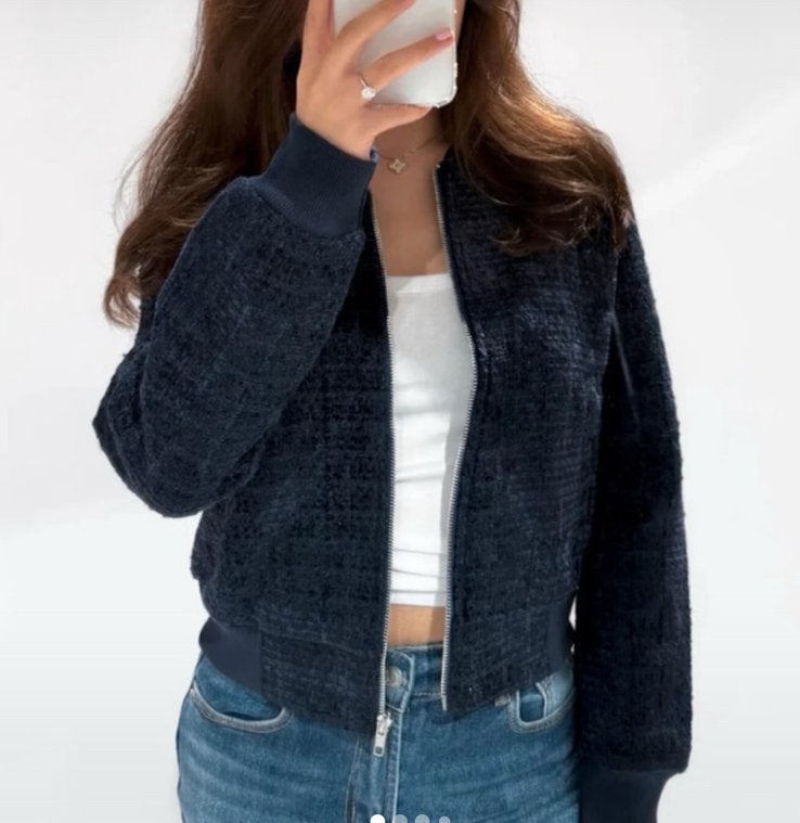 Nieuw! Fashiontiger tussenjas najaars jas bomber XXS, Ophalen of Verzenden, Nieuw, Maat 34 (XS) of kleiner, Blauw